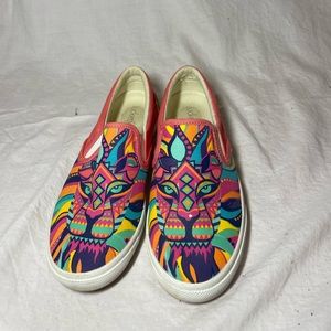 Size 5 Lion Bucklefeet Slip-Ons